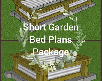 DIY Raised Garden Bed Plans: 4x4 & 4x8 Steel Planter (PDF Plans), DIY Steel Planter, Garden Bed, Raised Beds, Gardening