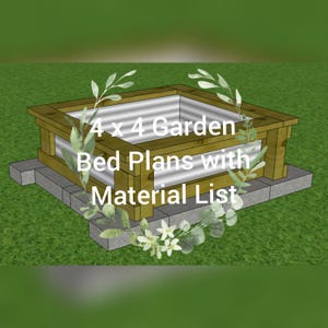 Raised Garden Bed Plans, Raised Planter Plans, Garden Bed Raised, Steel Planter, PDF Plans, DIY Planter, Raised Beds