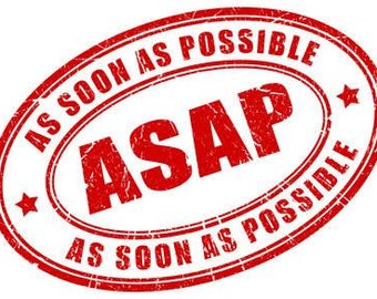 Rush Order/Priority Order