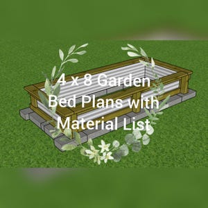 Raised Garden Bed Plans, Raised Planter Plans, Garden Bed Raised, Steel Planter, PDF Plans, DIY Planter, Raised Beds