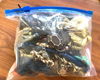 MYSTERY Boho JEWELRY grab bag  1 LB Treasure Box Jewelry Lot | Broken Jewelry for Crafts Bulk Jewelry | Bulk Jewelry wholesale