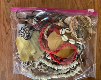 MYSTERY Shell vintage to new JEWELRY grab bag  1 LB Treasure Box  Lot | Broken Jewelry for Crafts Bulk Jewelry | Bulk Jewelry wholesale