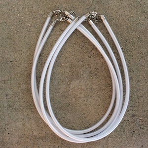 1 pc silk cord necklace white choker jewelry supplies wholesale bulk