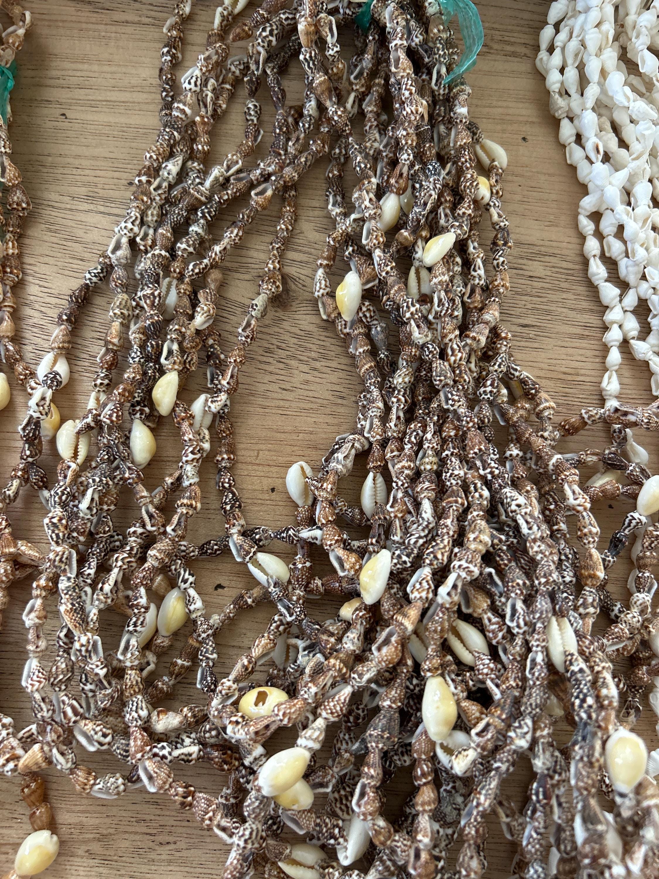 Firstmeet Bohemian Shell Beaded Necklace Set - Layered Seed Bead Jewelry With Earrings & Bracelet, No Gemstone