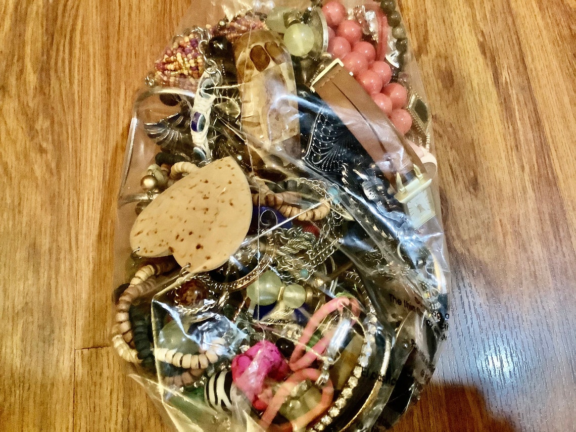 MYSTERY JEWELRY Grab Bag 5 LBS Treasure Box Jewelry Lot Etsy