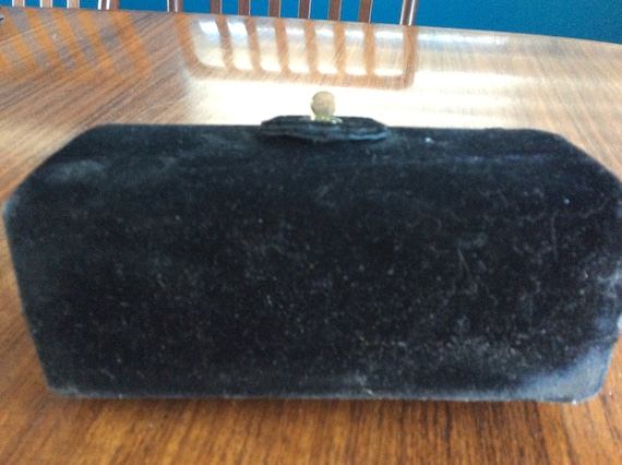 Vintage velvet box handbag - image 3