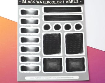 Gothic Functional Planner Stickers – Black Dots & Grid Icons for Dark Academia Journals, Scrapbooking, Habit Trackers and Spooky Halloween