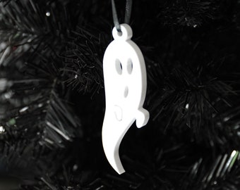Spooky Christmas Decorations, Classic Ghost Holiday Ornaments for Creepmas Tree