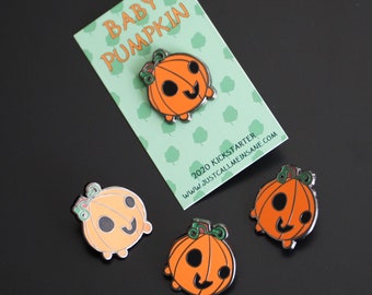 Hard Enamel Pin Baby Pumpkin Festive Gourd Halloween Enamel Pins Happy Pumpkins Spooky Enamel Pins Original Pumpkin Art Pumpkin Enamel Pin