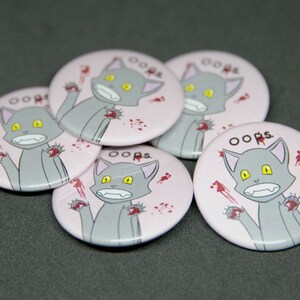 Cat Owners Cat Buttons Crazy Cat Lady Crazy Cat Claws  Pet Owner Gifts Backpack Buttons Round Buttons