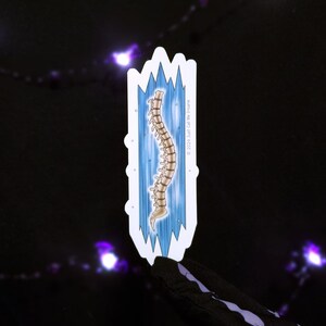 Die Cut Halloween Spine Bones Skeleton Power up Gaming Inspired Sticker Gamers Goth Spooky Halloween Fans Laptop Journal Decals