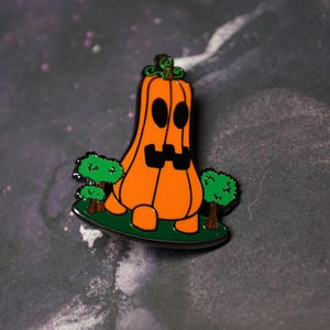 Large Pumpkin Enamel Pins Pumpkin Pins Halloween Accessories Bag Accessories Pumpkin Accessories Spooky Pins Hard Enamel Kawaii Cut Pins