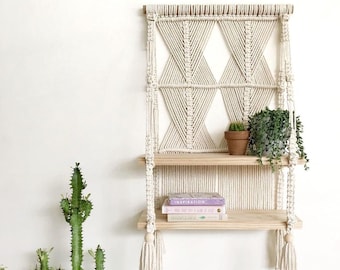 Macrame Pattern for Wall Hanging ||  "Shelfie" || DIY Macrame Manual, Macrame Instructions, Tutorial