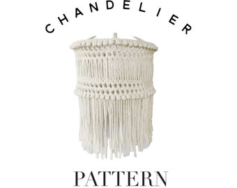 Macrame Pattern for Chandalier || Intermediate - Advanced || DIY Macrame Manual, Macrame Instructions, Tutorial, Gift