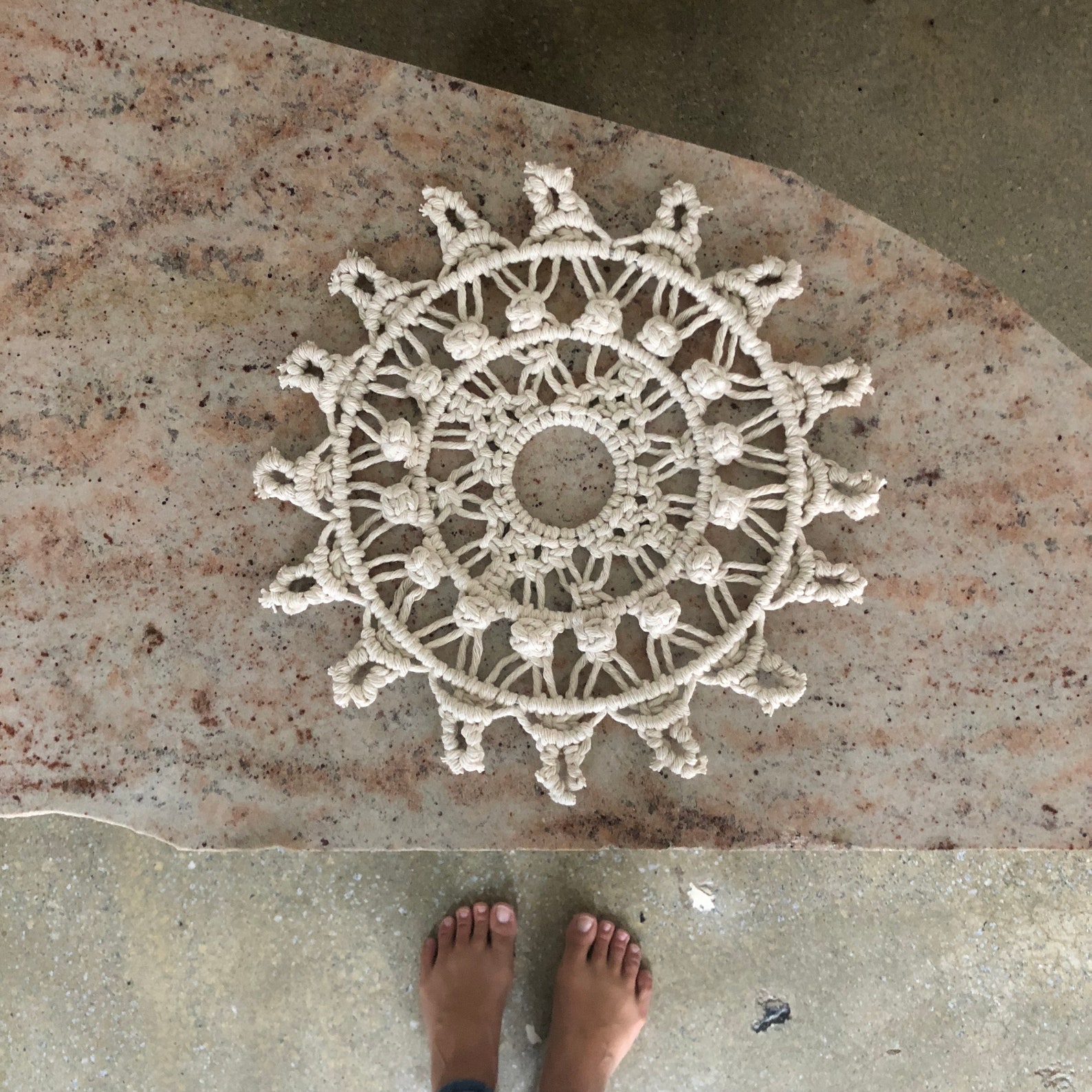 Macrame Mandala Tutorial Pattern Video Class Macrame | Etsy