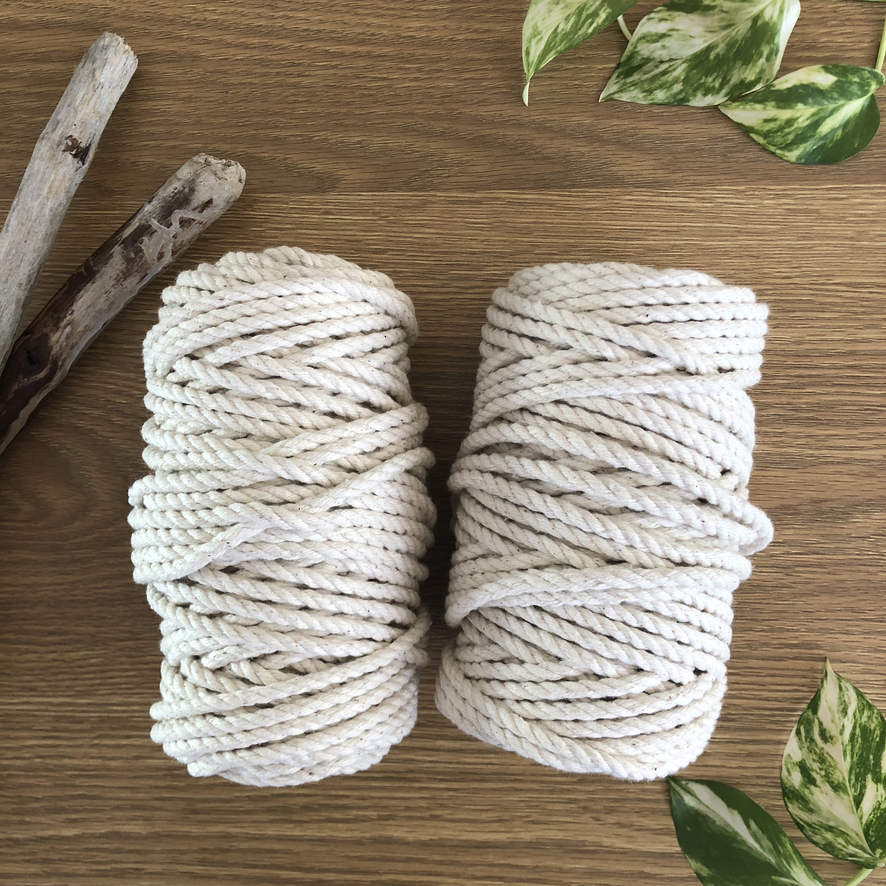 Macrame Cord 5mm x 500g approx 55m 3 Ply 3 Strand Twisted Etsy