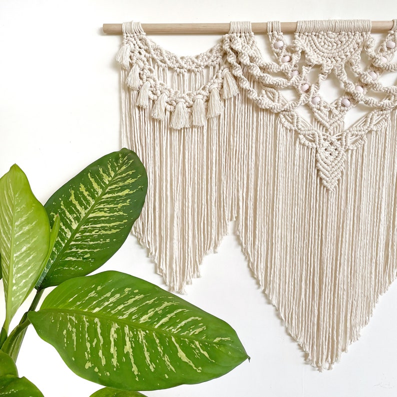 Macrame Wall Hanging Pattern Aurora Tutorial Beginner, Intermediate, Advanced DIY Macrame Manual, Macrame Instructions, Guide How To image 2