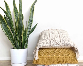 Macrame Pattern/Tutorial for Pillow Cover Cushion Case DIY Beginners Lesson, Macrame Instructions, Guide, Macrame Book, Wall Hanging