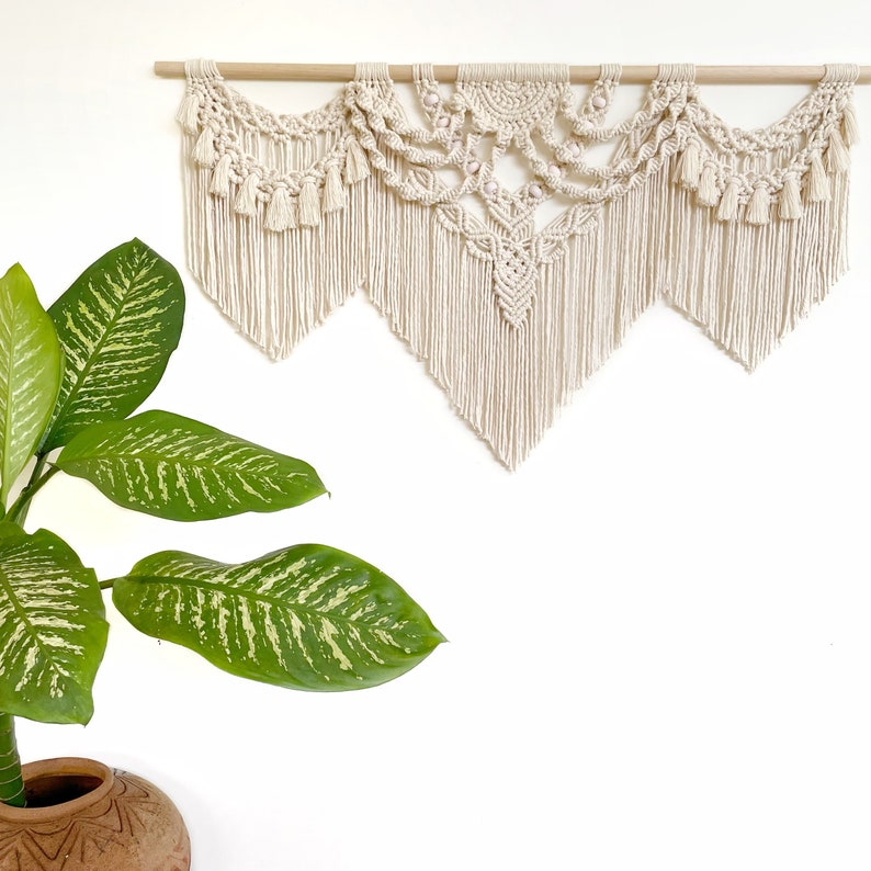 Macrame Wall Hanging Pattern Aurora Tutorial Beginner, Intermediate, Advanced DIY Macrame Manual, Macrame Instructions, Guide How To image 4