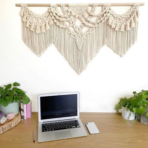 Macrame Wall Hanging Pattern Aurora Tutorial Beginner, Intermediate, Advanced DIY Macrame Manual, Macrame Instructions, Guide How To image 1