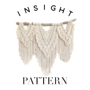 Macrame Pattern for Wall Hanging or Wedding Arbour || Advanced Design &quot;Insight&quot;  || DIY Macrame Manual, Macrame Instructions, Tutorial
