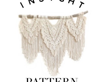 Macrame Pattern for Wall Hanging or Wedding Arbour || Advanced Design "Insight"  || DIY Macrame Manual, Macrame Instructions, Tutorial