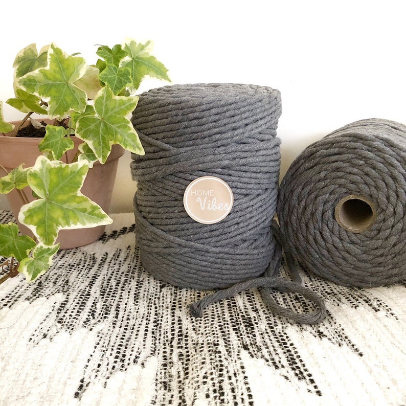 Coloured Macrame Cord Single Twist 6mm 1kg 100% Cotton | Etsy