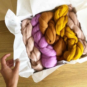 Wool Roving (18 colours) for Weaving, Macrame and Fibre Arts, Multiple Colours Available