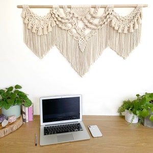 Macrame Wall Hanging Pattern Aurora Tutorial Beginner, Intermediate, Advanced DIY Macrame Manual, Macrame Instructions, Guide How To image 6