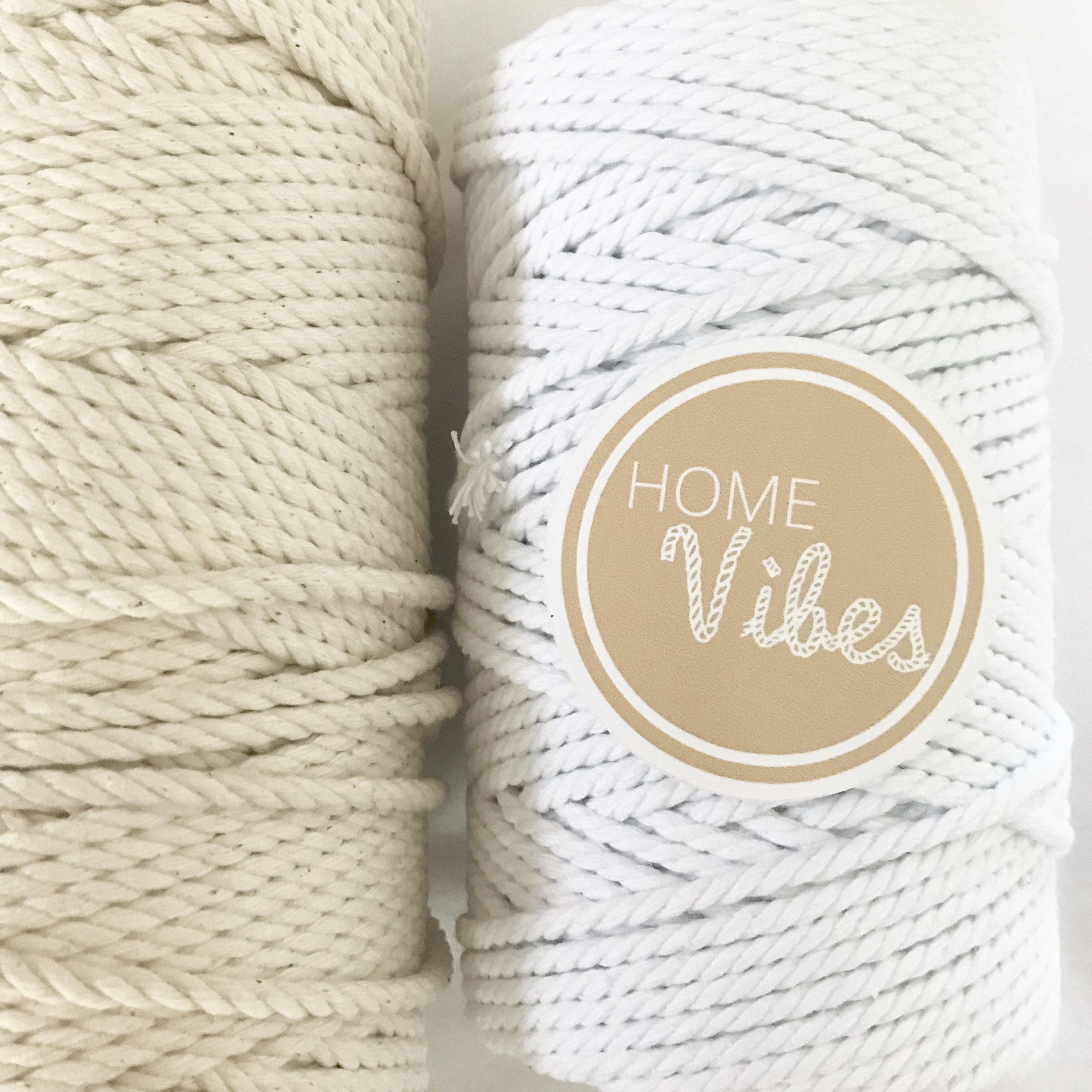 WHITE Macrame Cord 4mm 100m 3 PLY Neutral colours Macrame Etsy