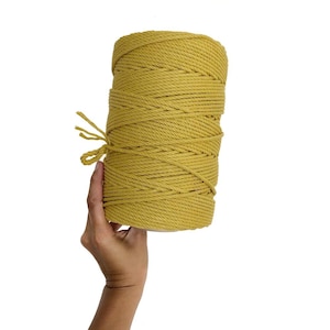 Macrame Cord colorato 4ply 4mm 1kg / Miele