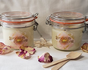 Hand-Poured Body Candle | Coconut Shea Wax Blend with Therapeutic Oils