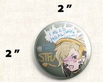 Annoyed Mercy Mains Button