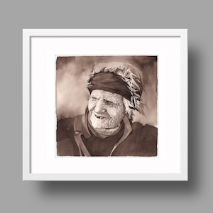 Opere d'arte originali della signora passata. Pittura ad acquerello su carta. Arte muraria. Decorazioni per la casa.