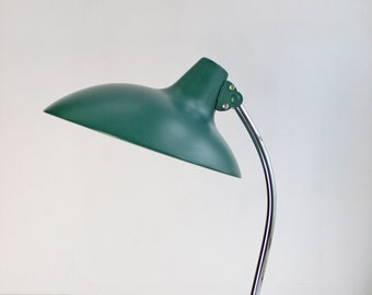 Vintage Christian Dell for Kaiser Idell Model 6786 Emerald Green Desk Lamp Bauhaus Art Deco Industrial Utility Office Work Task Banker Retro