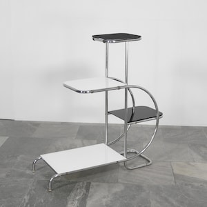 Vintage Emile Guyot Thonet Mundus Tubular Chrome Decor Painted
