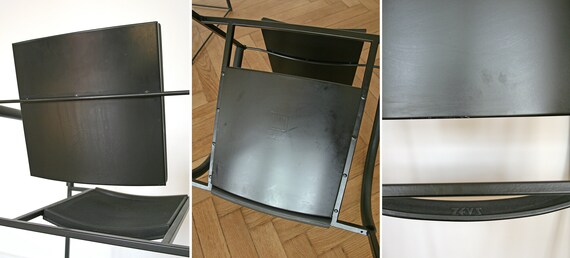 ポストモダン アームチェア 黒革 postmodern vintage レザー アーム