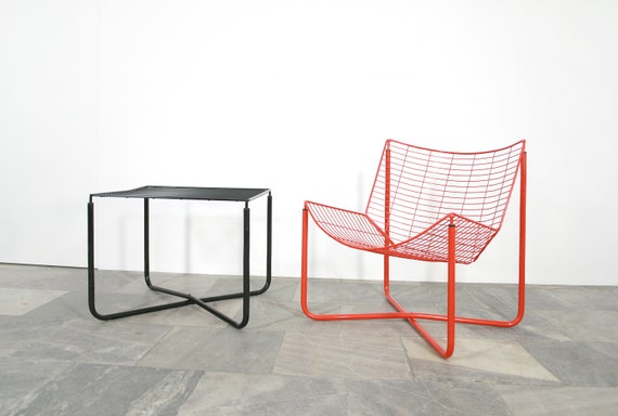 Vintage Niels Gammelgaard for Ikea Sweden Black Wire Postmodern