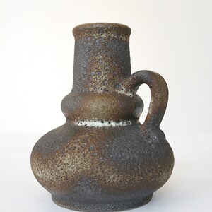 Vintage Jopeko Keramik Scorched Earth Textured Fat Lava Ceramic Pitcher Vase Retro Mid Century Modern West German Pottery Studio Art Teapot image 7