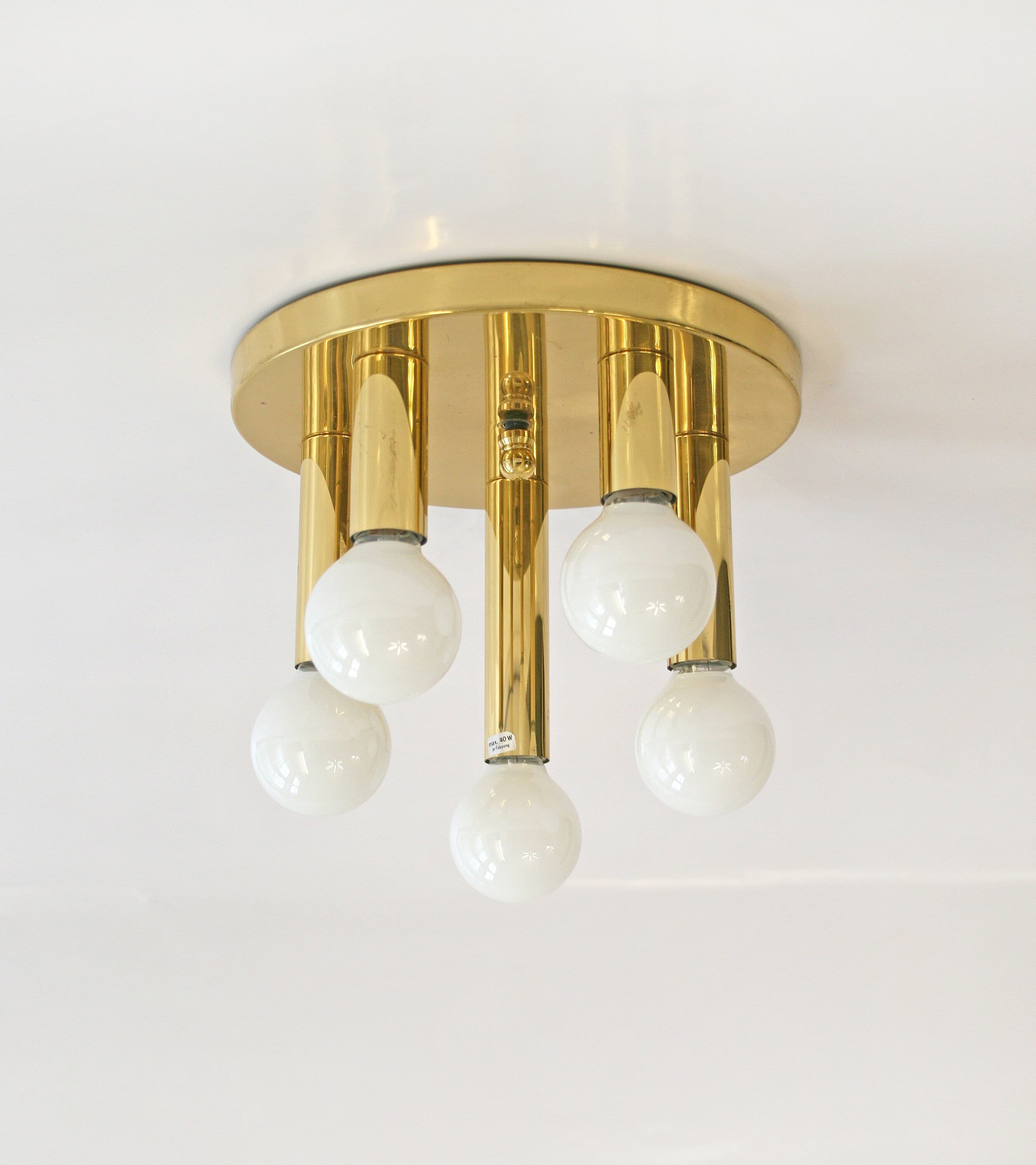 Polished Small head Lumina フランス アンティーク Vintage Mid Century Silver Chrome Wall Sconce Lights by