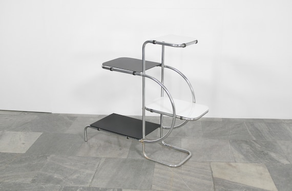 Vintage Emile Guyot Thonet Mundus Tubular Chrome Decor Painted
