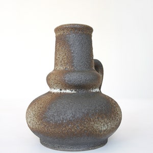 Vintage Jopeko Keramik Scorched Earth Textured Fat Lava Ceramic Pitcher Vase Retro Mid Century Modern West German Pottery Studio Art Teapot image 5