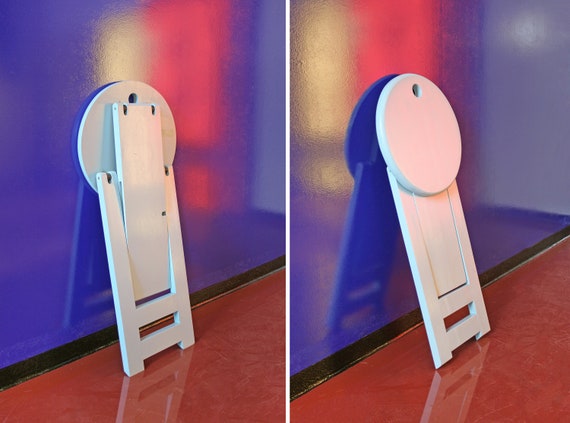 【ロジェタロン】TSスツール【Roger Tallon】 Baby Blue Vintage Roger Tallon TS Modernist Folding Wooden