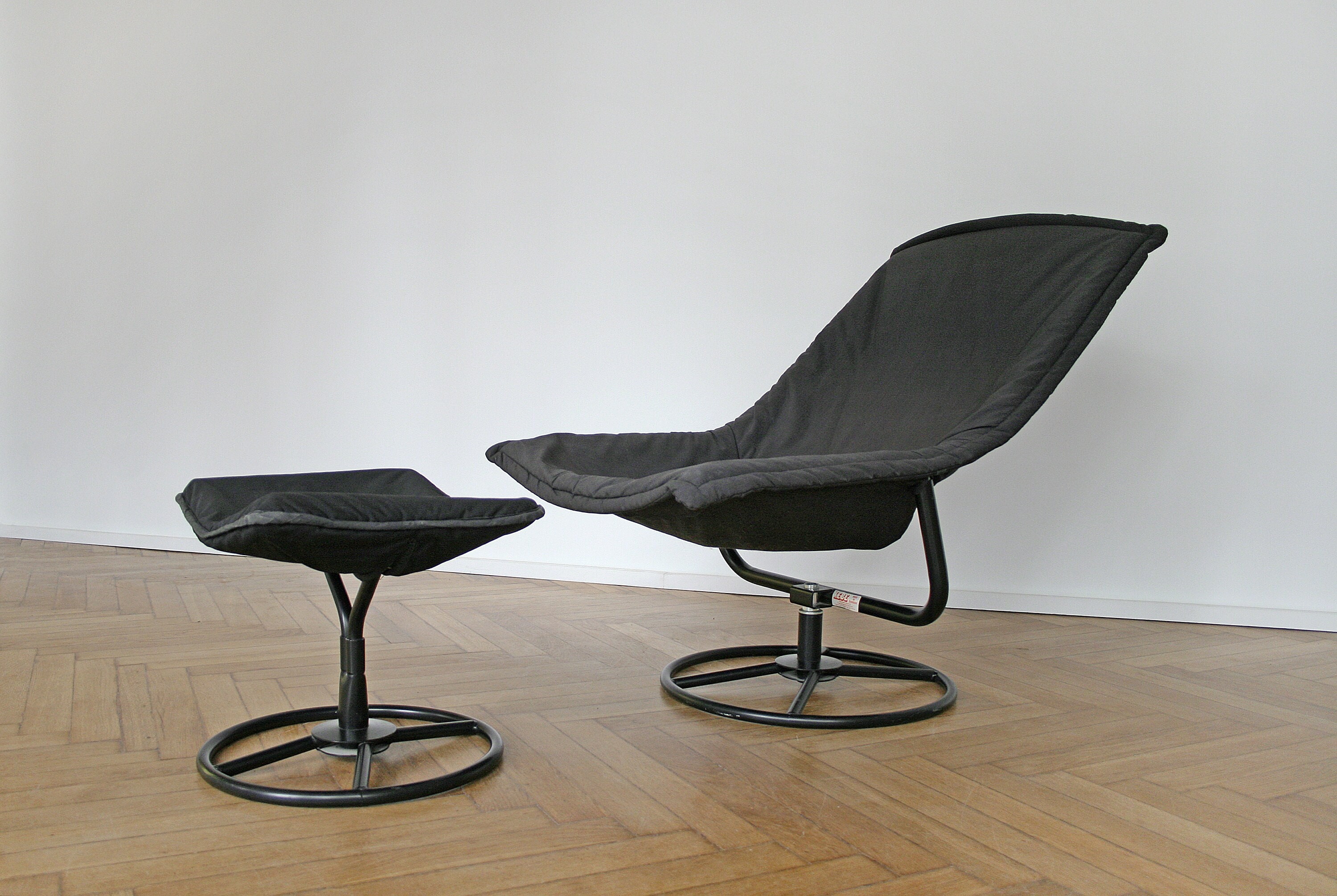 スツール postmodern designe high chair 2set Danish Vintage Jack Crebolder Impressa Kebe Postmodern Black