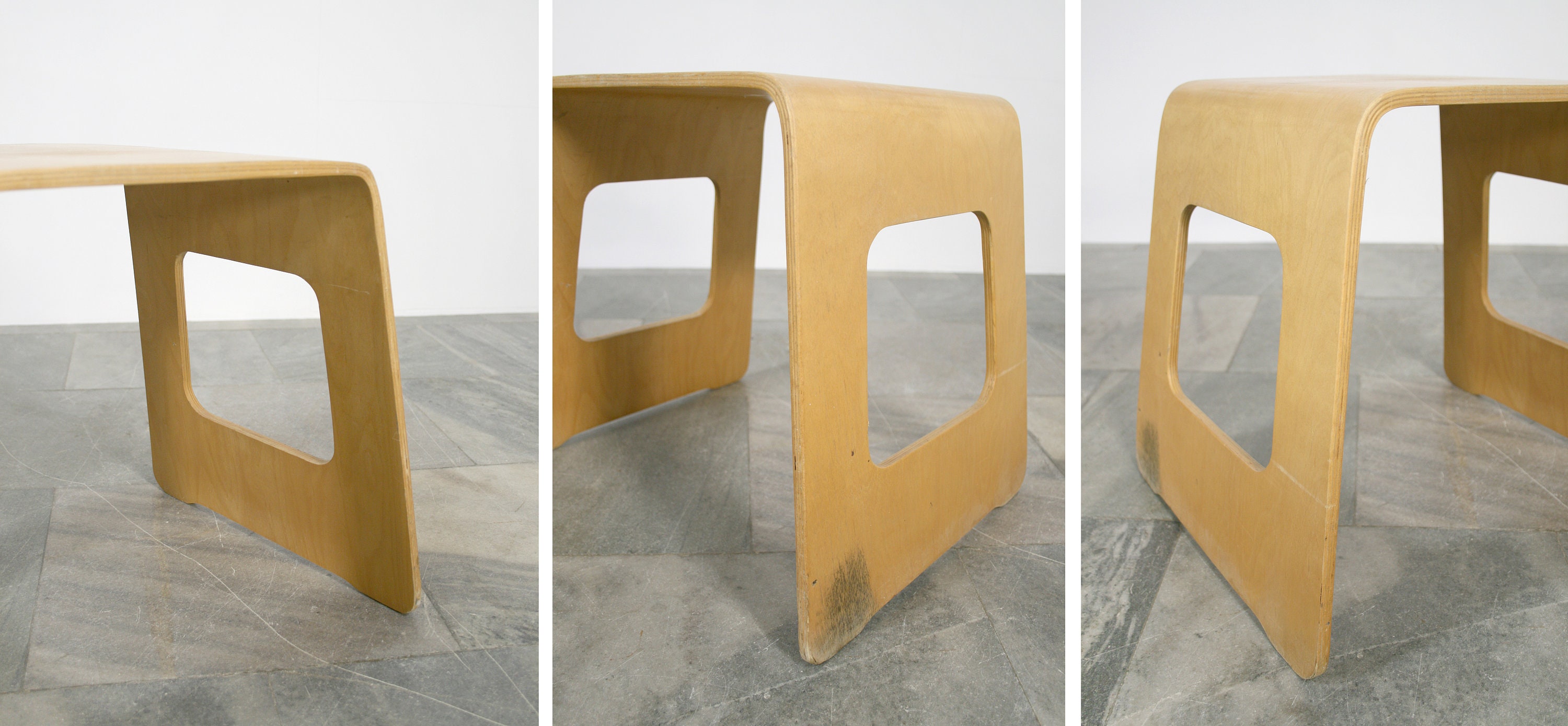 Ikea bent cheap plywood stool