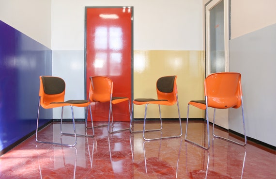 Moulded plastic dining chairs sale
