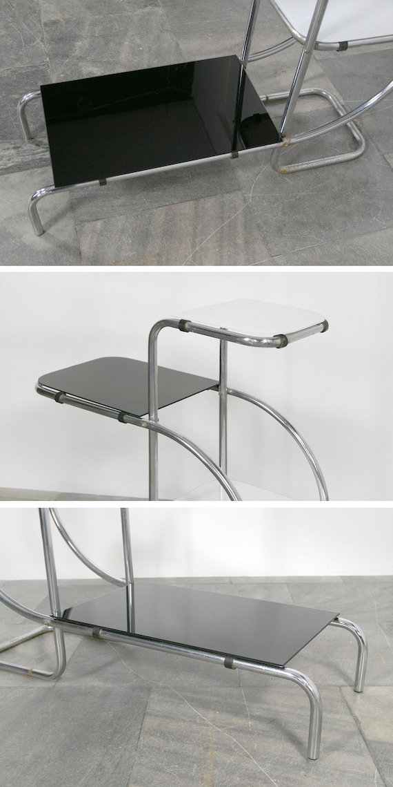 Vintage Emile Guyot Thonet Mundus Tubular Chrome Decor Painted