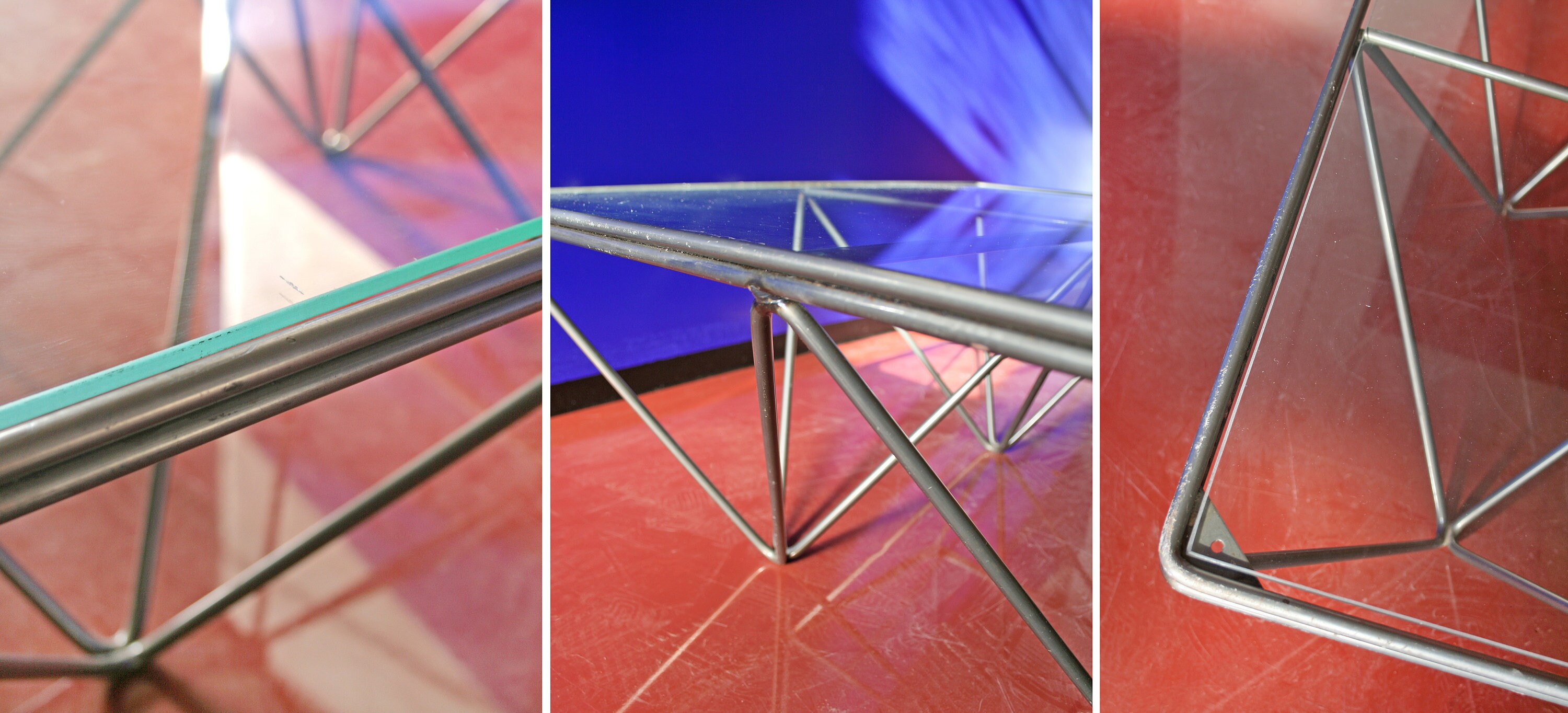 Vintage Paolo Piva B&B Italia Alanda Glass Coffee Table Vintage Paolo Piva B&B Italia Alanda Glass Coffee Table