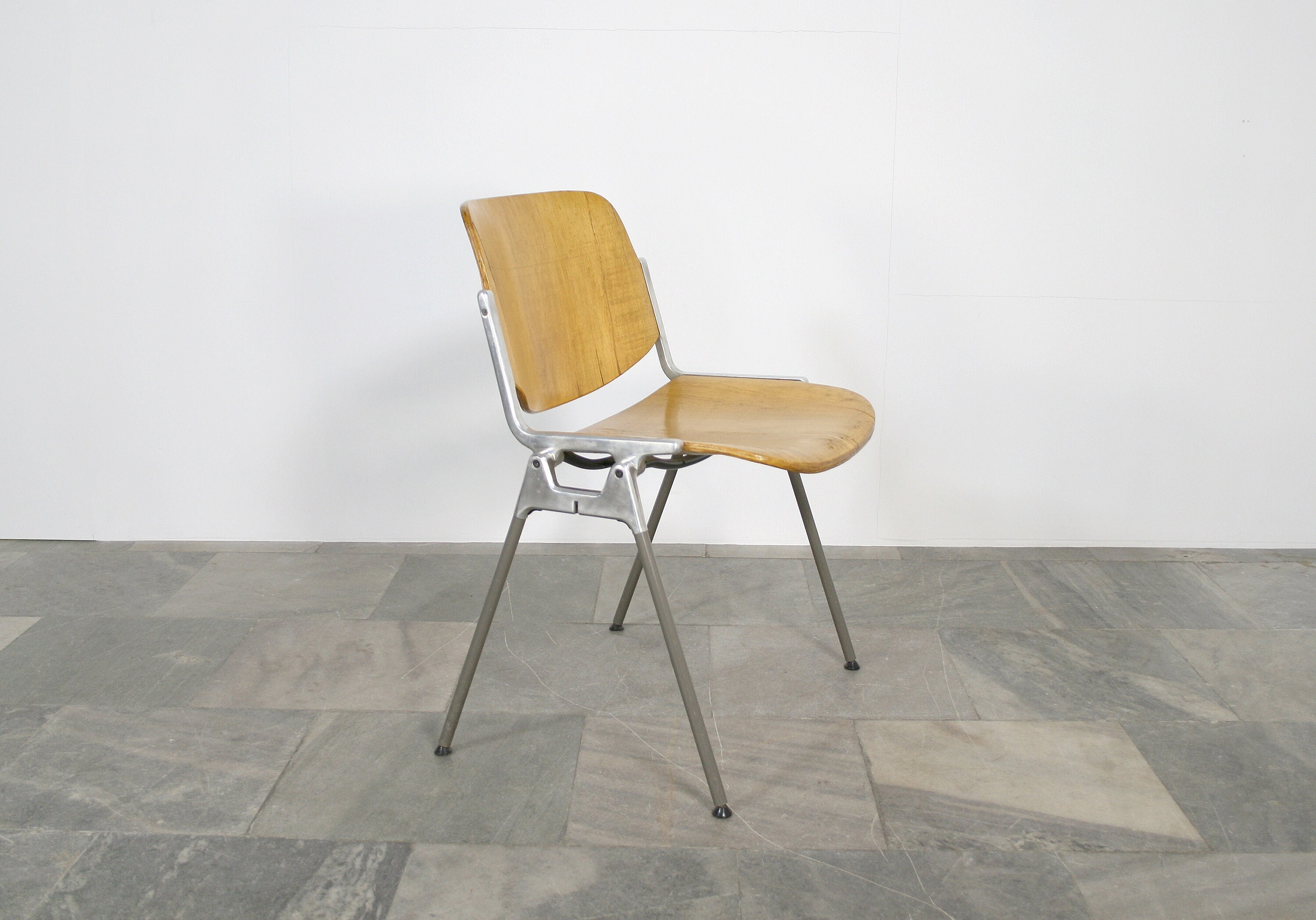 Vintage DSC 106 Wooden Dining Chair Giancarlo Piretti Castelli