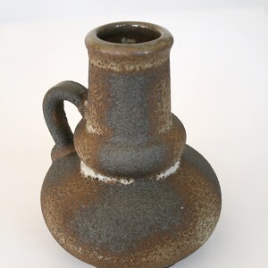 Vintage Jopeko Keramik Scorched Earth Textured Fat Lava Ceramic Pitcher Vase Retro Mid Century Modern West German Pottery Studio Art Teapot image 9